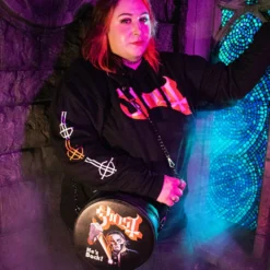 Ghost - He's Back - Hoodie -Mortem Horror Shop ghost hes back hoodie design