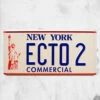 Ghostbusters - ECTO-2 Plate 2 Ghostbusters - ECTO-2 Plate -Mortem Horror Shop ghostbusters ecto2 license plate