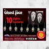 Ghost Face String Lights 1 Ghost Face String Lights -Mortem Horror Shop ghostface string lights