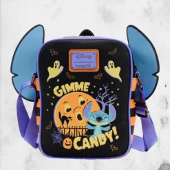 LOUNGEFLY Disney - Lilo And Stitch Halloween Stitch Cosplay Passport Bag 11 LOUNGEFLY Disney - Lilo And Stitch Halloween Stitch Cosplay Passport Bag -Mortem Horror Shop gimmie candy stitch crossbody small bag