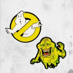 Ghostbusters - Glow-In-The-Dark Set (Enamel Pin) -Mortem Horror Shop glow in the dark ghostbuster pins