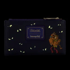 LOUNGEFLY Scooby-Doo! - Ghost Chase Flap Wallet 11 LOUNGEFLY Scooby-Doo! - Ghost Chase Flap Wallet -Mortem Horror Shop glowing scooby wallet
