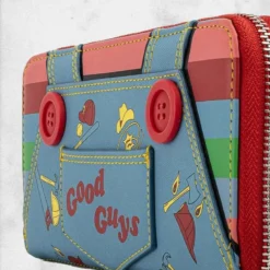 LOUNGEFLY Child's Play - Chucky Zip Around Wallet -Mortem Horror Shop good guy chucky doll zip around wallet