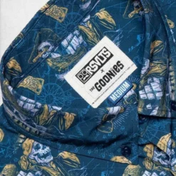 Goonies "Never Say Die" Button-Up -Mortem Horror Shop goonies short sleeve button up shirt