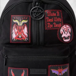 Covenant Patch Backpack 9 Covenant Patch Backpack -Mortem Horror Shop goth patch backpack killstar