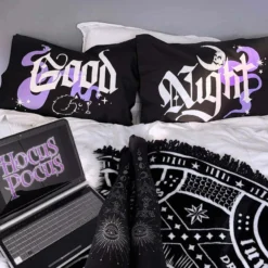 Good Or Bad Pillowcases -Mortem Horror Shop goth themed pillow cases