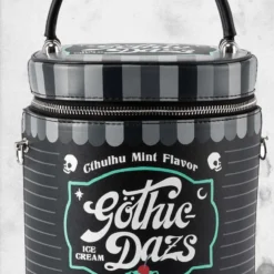 Gothic Daz Handbag 8 Gothic Daz Handbag -Mortem Horror Shop goth themed round bag