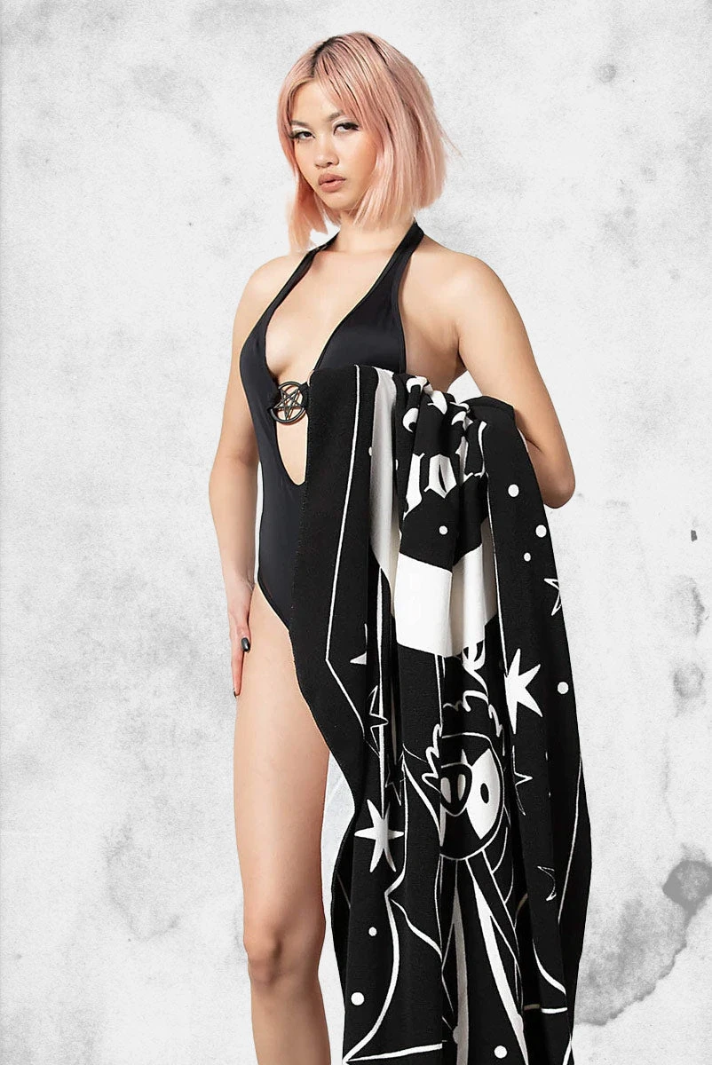 Haunt It Coffin Beach Towel 6 Haunt It Coffin Beach Towel - Image 4