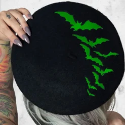 Bat Beret Hat (Green)