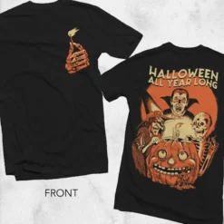 Halloween All Year T-Shirt -Mortem Horror Shop halloween isd everyday shirt design