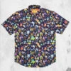 Nickelodeon "Spooky Mash Up" Button-Up -Mortem Horror Shop halloween nicoldian shirt button up
