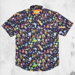 Nickelodeon "Spooky Mash Up" Button-Up