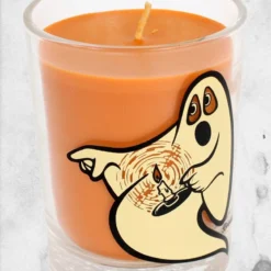 Beistle - Creepy Candy Corn Candle -Mortem Horror Shop halloween scented candle candy corn