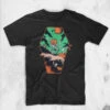 Pumpkin Surfer T-Shirt -Mortem Horror Shop halloween shirt pumpkin summer surfing