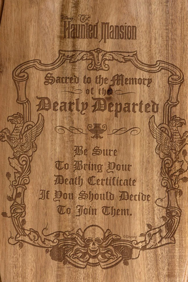 The Haunted Mansion - Dearly Departed - Cutting Board 4 The Haunted Mansion - Dearly Departed - Cutting Board - Image 2