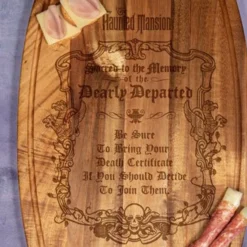 The Haunted Mansion - Dearly Departed - Cutting Board 8 The Haunted Mansion - Dearly Departed - Cutting Board -Mortem Horror Shop haunted mansion dearly department cutting boatd