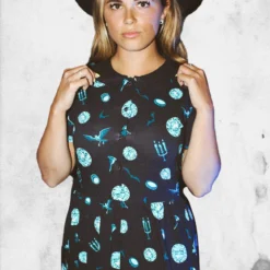 The Haunted Mansion - Bat Collar Dress