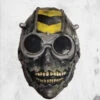 Basher - Fiberglass Resin Mask -Mortem Horror Shop hazard mask dead rabbit studios silver