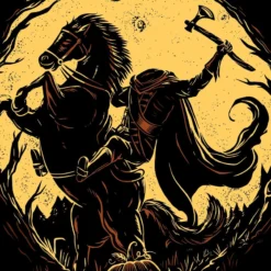 Headless Horseman T-Shirt 6 Headless Horseman T-Shirt -Mortem Horror Shop headless horseman doa shirt