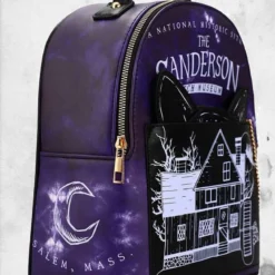 LOUNGEFLY Hocus Pocus - "The Sanderson Museum" Mini-Backpack 7 LOUNGEFLY Hocus Pocus - "The Sanderson Museum" Mini-Backpack -Mortem Horror Shop hocus pocus binx backpack mini