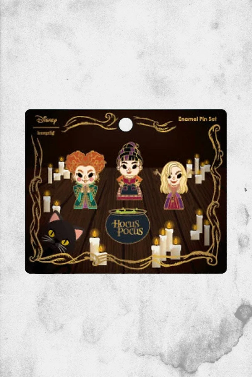 LOUNGEFLY Hocus Pocus - Sisters 4-Piece (Enamel Pin) 4 LOUNGEFLY Hocus Pocus - Sisters 4-Piece (Enamel Pin) - Image 2
