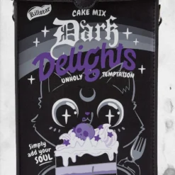 Dark Delights Backpack -Mortem Horror Shop horror halloween themed cat purse backpack