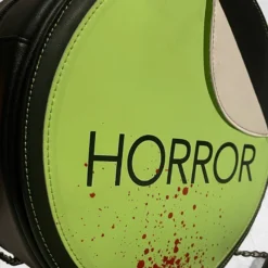 Shapeshifter - Dead Media Club Bag (Glows-In-The-Dark) -Mortem Horror Shop horror sticker themed purse design