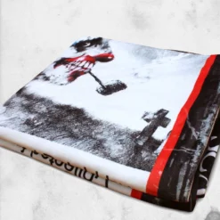 Scary Stories Book Throw Blanket 11 Scary Stories Book Throw Blanket -Mortem Horror Shop horror themed blanket