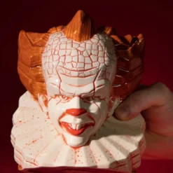 IT - Pennywise (Red/Orange) Tiki Mug 12 IT - Pennywise (Red/Orange) Tiki Mug -Mortem Horror Shop horror themed pennywise tiki mug stephen king