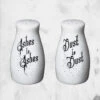 Ashes To Ashes/Dust To Dust Salt & Pepper Shakers -Mortem Horror Shop horror themed salt pepper shakers