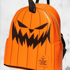 LOUNGEFLY Nightmare Before Christmas - Pumpkin King Mini-Backpack -Mortem Horror Shop jack skeleton pumpkin halloween bag