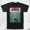 Jaws Poster T-Shirt -Mortem Horror Shop jaws offical shirt