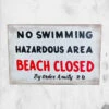 TRICK OR TREAT STUDIOS JAWS - No Swimming Beach (Wooden Sign) 2 TRICK OR TREAT STUDIOS JAWS - No Swimming Beach (Wooden Sign) -Mortem Horror Shop jaws wooden beach sign
