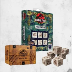USAopoly Jurassic Park - Dice Set 8 USAopoly Jurassic Park - Dice Set -Mortem Horror Shop jurassic park dinoaur dice