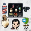 Jurassic Park - Pin Set (Enamel Pin) -Mortem Horror Shop jurassic park enamel pin set