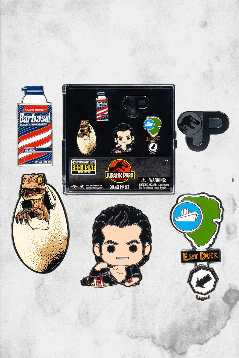 Jurassic Park - Pin Set (Enamel Pin) 3 Jurassic Park - Pin Set (Enamel Pin)