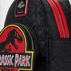 LOUNGEFLY Jurassic Park - Logo Mini-Backpack 11 LOUNGEFLY Jurassic Park - Logo Mini-Backpack -Mortem Horror Shop jurassic park loungefly backpack logo