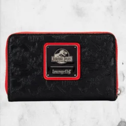 LOUNGEFLY Jurassic Park - Logo Zip Wallet -Mortem Horror Shop jurassic park loungefly wallet small