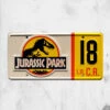 Jurassic Park - Jeep Wrangler Sahara #18 Plate -Mortem Horror Shop jurassic park plate