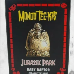 Jurassic Park - Baby Raptor Tiki Mug (Isla Nublar Variant) 11 Jurassic Park - Baby Raptor Tiki Mug (Isla Nublar Variant) -Mortem Horror Shop jurassic park tikli mug