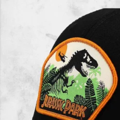 Bioworld Jurassic Park - Patch Trucker Hat -Mortem Horror Shop jurassic park trucker mens hat