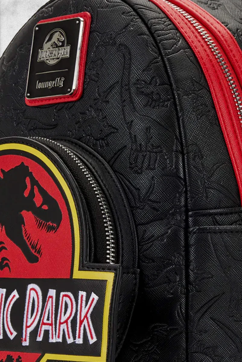 LOUNGEFLY Jurassic Park - Logo Mini-Backpack 4 LOUNGEFLY Jurassic Park - Logo Mini-Backpack - Image 2