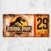 Jurassic Park - Hammond's Plate -Mortem Horror Shop jurrasic world hammond rust license plate
