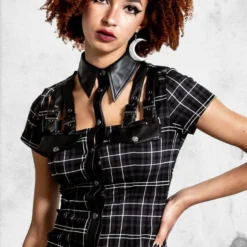 All Attitude Cut-Out-Dress -Mortem Horror Shop killstar all attitude cut out dress