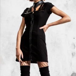 All Attitude Cut-Out-Dress -Mortem Horror Shop killstar attitude dress