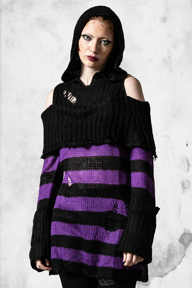 Salvia Hooded Knit Sweater 3 Salvia Hooded Knit Sweater