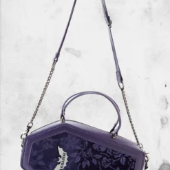 Vampire's Kiss Coffin Purse (Plum)