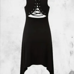 Karma Lace-Up Tunic -Mortem Horror Shop killstar shirt witches tunic