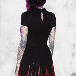 Blood Thirsty Skater Dress -Mortem Horror Shop killstar skater dress blood thirsty