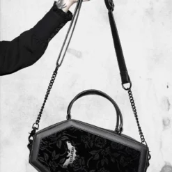 Vampire's Kiss Coffin Purse (Black) -Mortem Horror Shop killstar vampire handbag